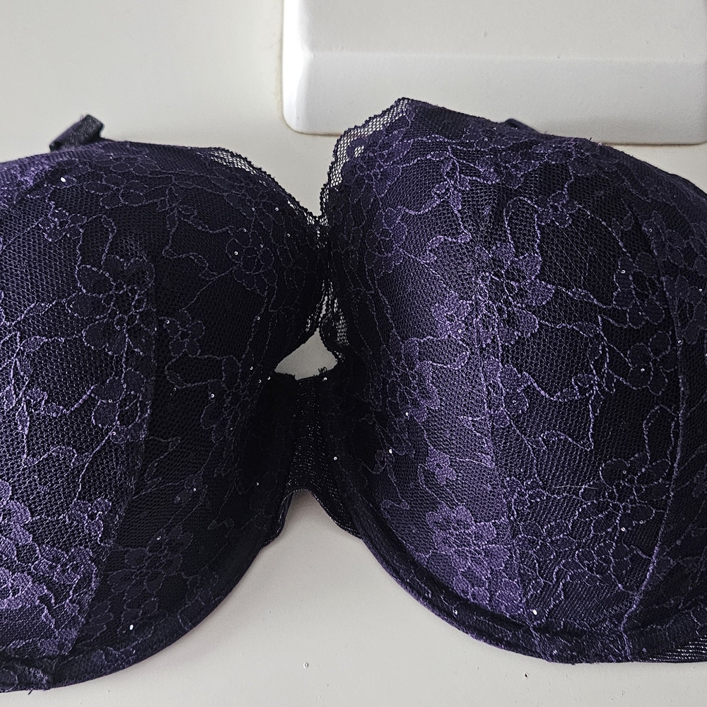 Victoria's Secret Deep Purple Lace Bra